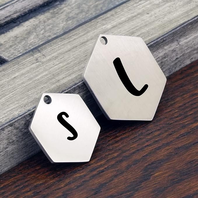 Ultra Joys Custom Personalized Hexagon Dog ID Tag - Image 6