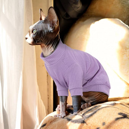 PUMYPOREITY Cat Clothes: Stretchy Cat Shirt & Sweater - Image 4