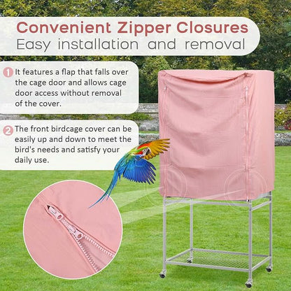QBLEEV Birdcage Covers, Breathable Parrot Cage Cover Shade, Universal Blackout - Image 4