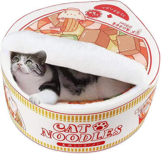 寵幸 Ramen Noodle Dog & Cat Bed, Keep Warm and Super Soft Creative Pet Nest by %E5%AF%B5%E5%B9%B8