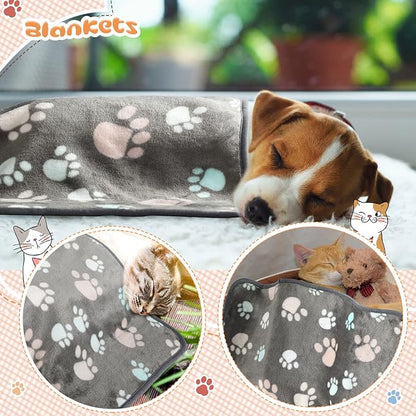 Tatuo 4 Pcs Dog Blanket for Pet Cat Blankets Indoor Puppy Teething Stuff Toys - Image 4