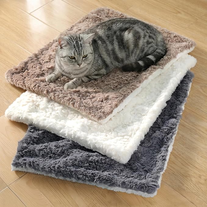 Cat Blanket for Indoor Cats Ultra-Soft Plush Small Blanket Machine Washable - Image 3