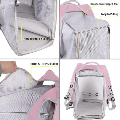 Square Back Extension Pet Backpack Carrier - Image 3