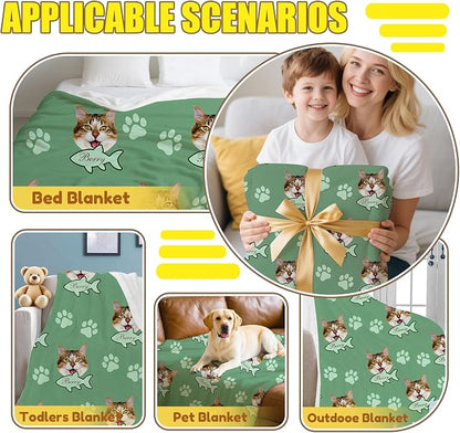 Personalized Paw Print Dog Blanket - Image 6