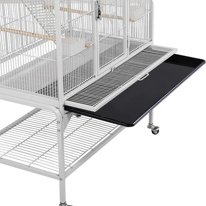 Yaheetech 69'' Extra Large Bird Cage Metal Parrot Cage w/Detachable Stand - Image 6