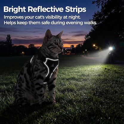 Cat Harness and Leash Set Escape Proof Tactical Medium Kitten Harness Emotional - Image 6