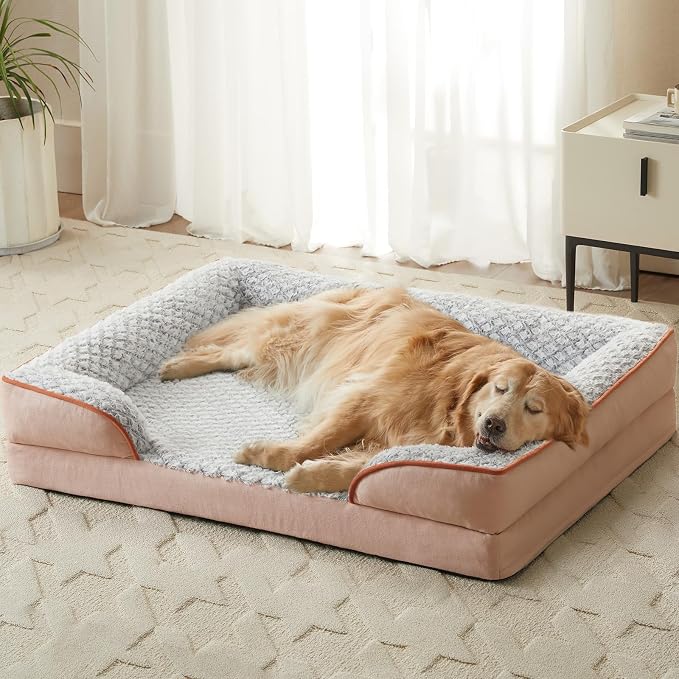Orthopedic Dog Bed for Large Dogs, Egg Crate Foam Bed for Large Dogs, Equipped - Image 9