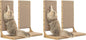 Zakkart 4-Pack Cat Scratching Board, 25.6'' Tall Cardboard L Shape Vertical Cat by Zakkart