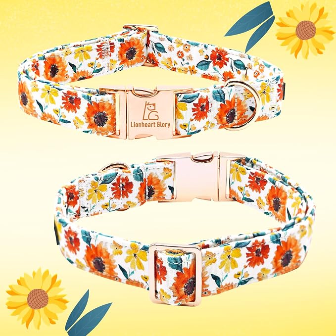 Lionheart glory Dog Collar Bow Collar Floral Dog Collar - Image 5