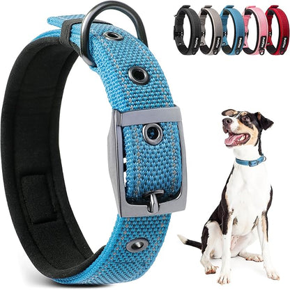 PetiFine Dog Collars for Medium Dogs, Neoprene Padded and Adjustable, by PetiFine