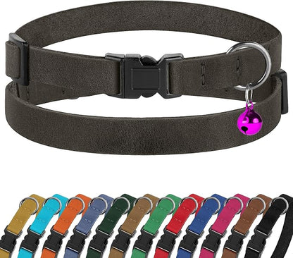Breakaway Cat Collar Leather by BUDKAS