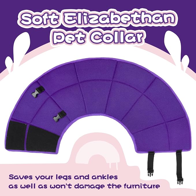 Dog Cone Collar Soft Cone for Medium Dogs After Surgery Adjustable Elizabethan - Image 7