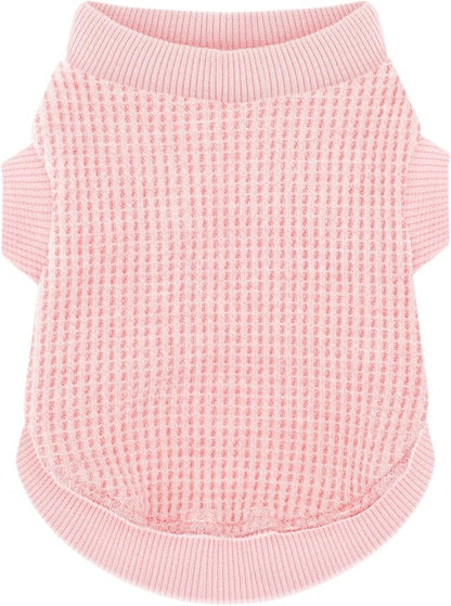 Cozy and Functional Dog Shirts for Small Puppies: Stretchable Pink Attire by Paiaite