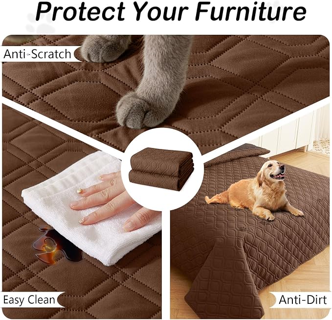 hyha Waterproof Dog Bed Blanket, Soft Pet Blankets, Waterproof Couch Cover - Image 4