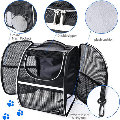BAGLHER Pet Carrier Backpack, Ventilated Design, Pet Travel Backpack - Image 4