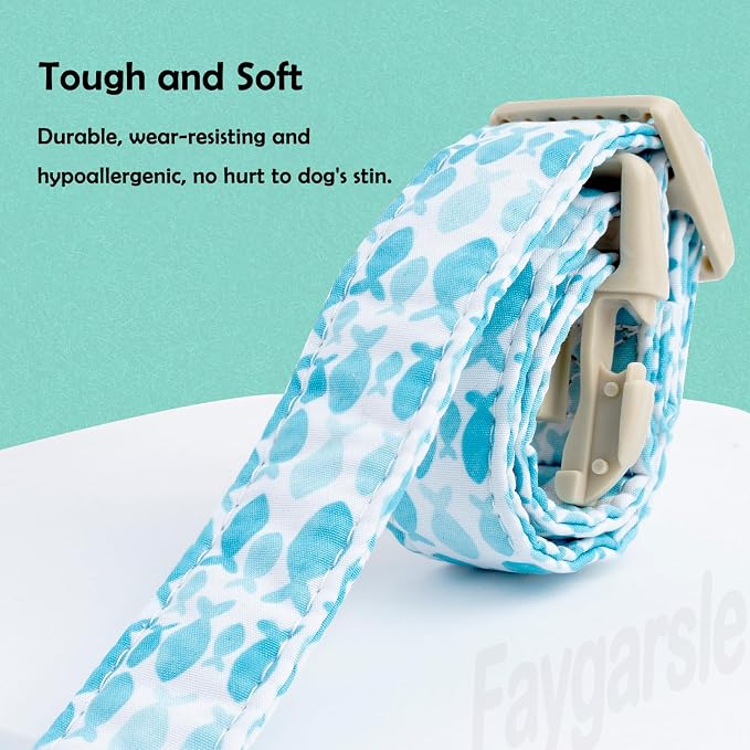 Faygarsle Fish Pattern Dog Collar, Adjustable - Image 4