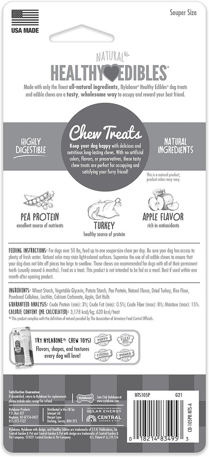 Nylabone Healthy Edibles Natural Dog Chews, Long Lasting Bones - Image 9