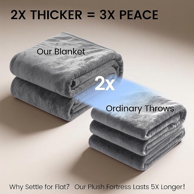 gogobunny Waterproof Bed Blanket, Reversible Sherpa Fleece Throw Blanket - Image 6