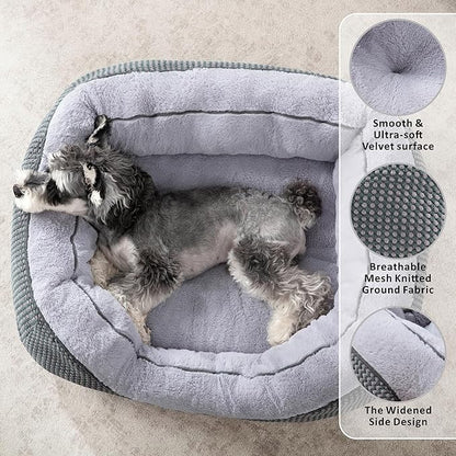 INVENHO Medium Dog Beds for Medium Dogs Washable, Rectangle Dog Bed Medium Size - Image 2