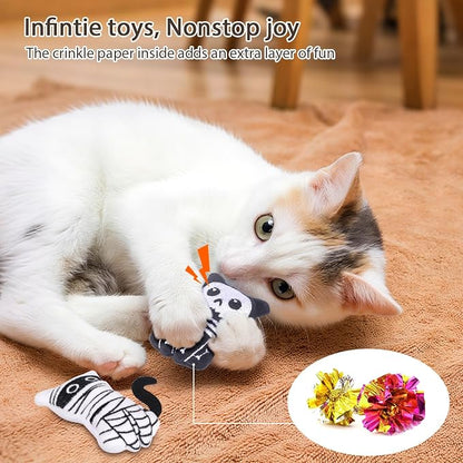 Retro Shaw Cat Toys 4Pcs, Catnip Toys - Image 4