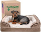 Furhaven Memory Foam Dog Bed for Medium/Small Dogs w/ Removable Bolsters & by FurHaven