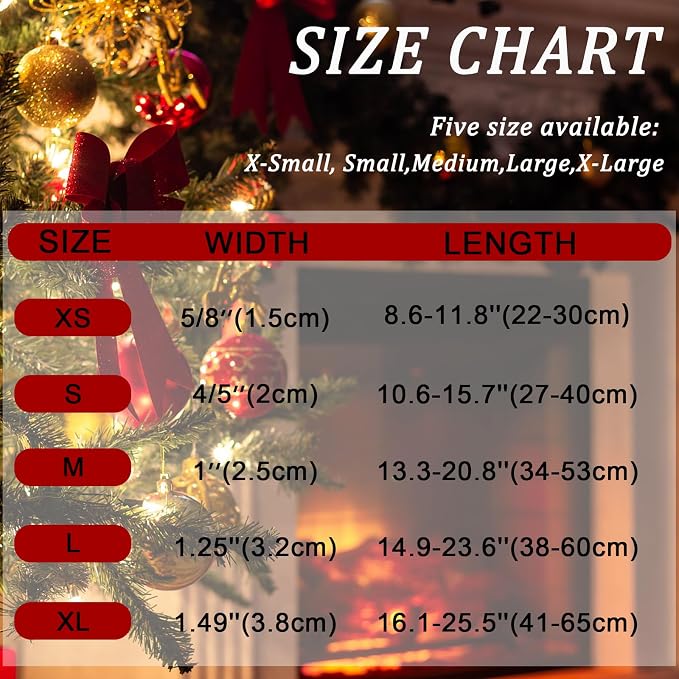 Christmas Dog Collar with Bow Tie, Adjustable Pet Collar with Cute Xmas Tree - Image 6