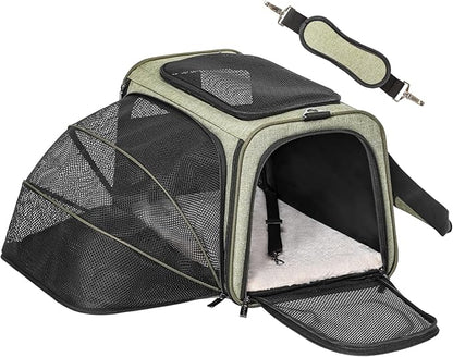 Petsfit Expandable Cat Carrier Dog Carrier, Airline Approved Soft-Sided - Image 2