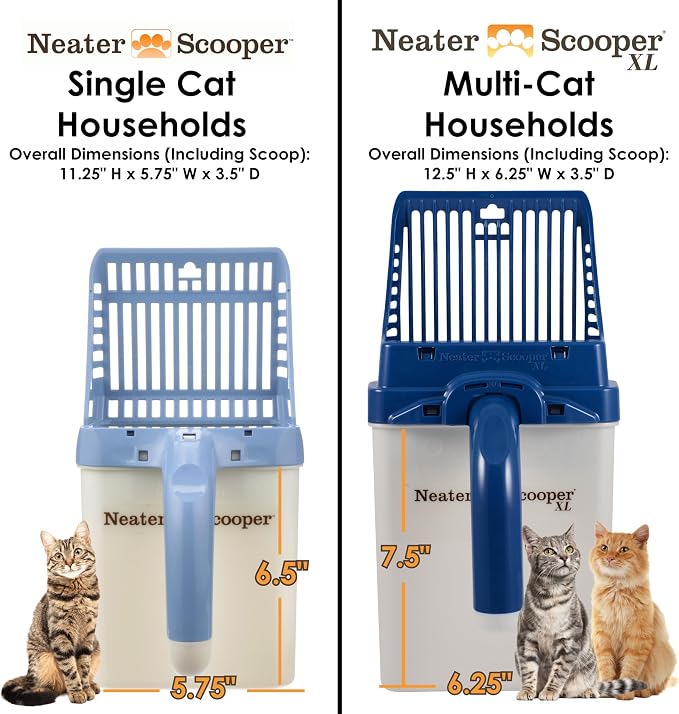 Neater Pet Brands Neater Scooper XL Cat Litter Scoop, 195 Refill Bags – - Image 5