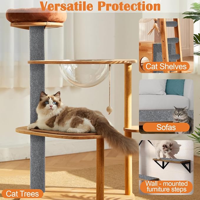 Cat Scratch Furniture Protector-100 x 15.8" Trimmable Self-Adhesive Cats Claws - Image 6