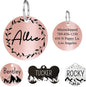 Ultra Joys Stainless Steel Personalized Dog & Cat Tags, Custom Engraving Front by UltraJoys