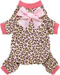 Fitwarm Leopard Dog Pajamas, Fleece Dog Clothes by Fitwarm