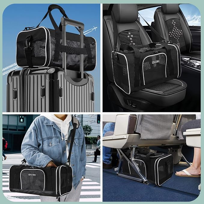 Petskd Pet Carrier 17x13x9.5 Southwest Airline Approved, Pet Travel Carrier Bag - Image 9