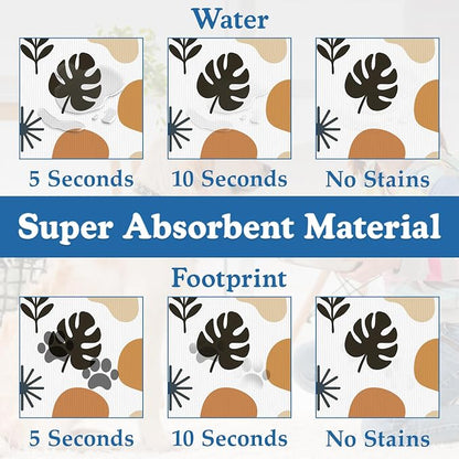Boho Style Dog Food Mat–Christmas Stocking Absorbent Quick Dry Feeding Placemat - Image 3