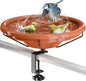 iBorn Bird Bath, Deck Mounted Bird Baths 12inch, Birdbath by iBorn