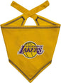Pets First NBA LA Lakers TIE Bandana, Size Small/Medium. Dog Bandana Scarf Bib by PETSFIRST