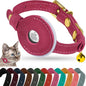 OOPSDOGGY Reflective Leather AirTag Cat Collar by OOPSDOGGY