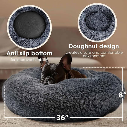 Extra Large Dog Beds, 36 Inch Human Dog Anxiety Relief Comfort Bed, - Image 3
