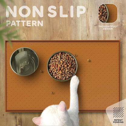 Dog Food Mat - Raised Edges Dogs Mat - Image 4