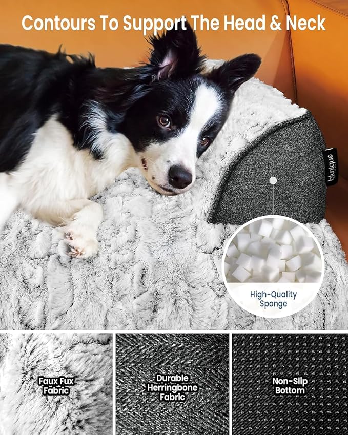 Calming Extra Large Dog Bed for Couch, 45 x 37 inch Removable Couch Cover for - Image 2