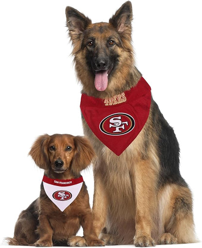 Pets First NFL SAN Francisco 49ERS Reversible Bandana Size XX-Large - Image 4