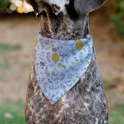 Disney Pet Bandana Winnie The Pooh Balloon Pose and Foliage Collage Slip On - Image 4