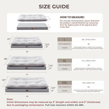 2-Pack XL Waterproof Dog Bed Large Size Dogs, Plush Cushion & Orthopedic - Image 4