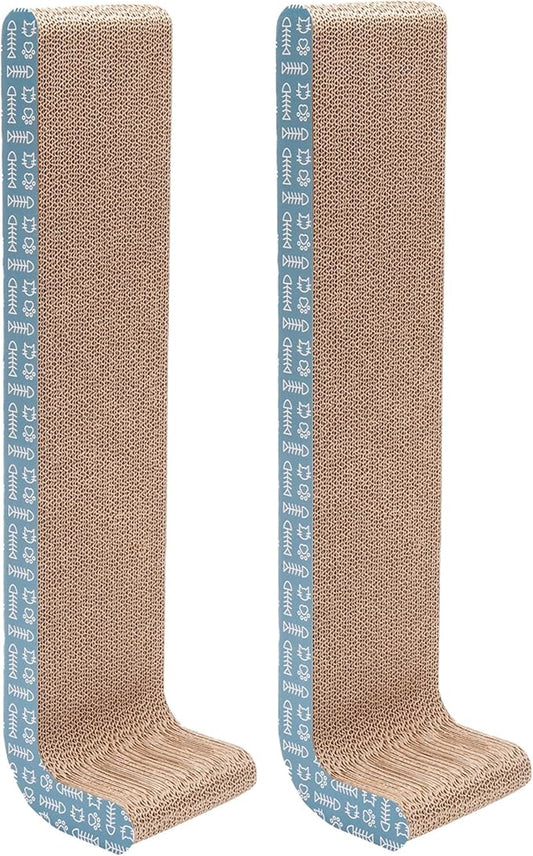 Furhaven 2-Pack Scratching Boards w/ Catnip & Wall-Mounting Hooks by FurHaven