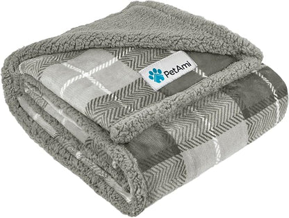 PetAmi Dog Blanket for Bed, XL Pet Blanket Large Dogs, Fleece Furniture Couch by PetAmi