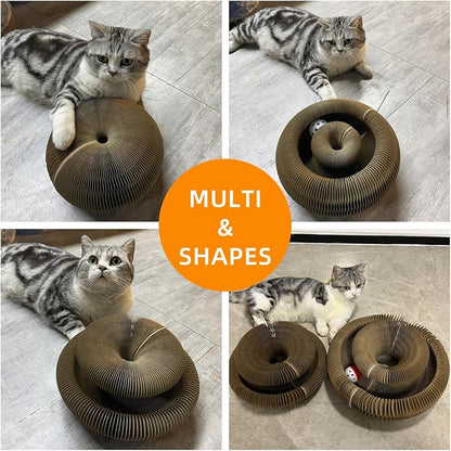 2 Pcs Kitty Kurls Cat Toy Magic Organ Cat Scratching Board, Foldable & - Image 7