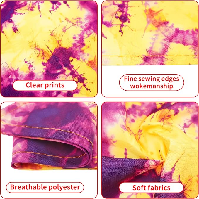 30 Pcs Tie Dye Dog Bandanas for Small Dogs Stitch Dog Bandana Bulk Reversible - Image 3