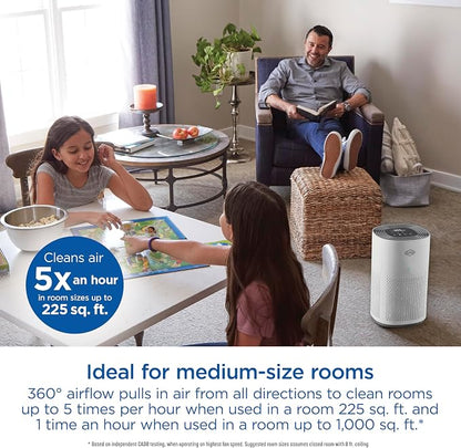 Clorox HEPA Air Purifiers for Home, True HEPA Filter, Medium Rooms Up to 1 - Image 2
