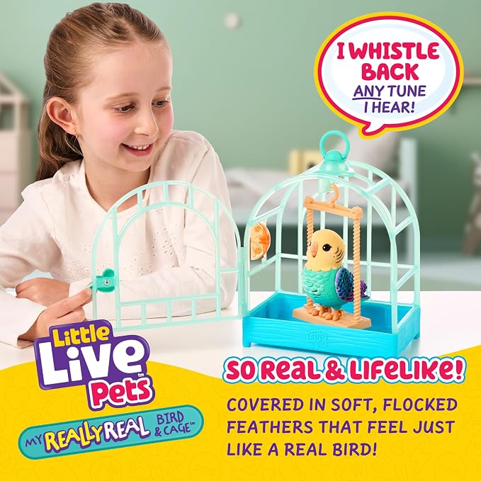 Little Live Pets My Really Real Talking Bird Toy & Cage - Image 2
