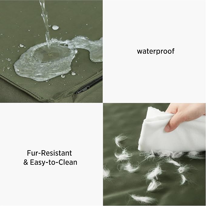 LE SURE Outdoor Waterproof Dog Bed Medium Size Dogs, Orthopedic Egg Crate Foam - Image 3
