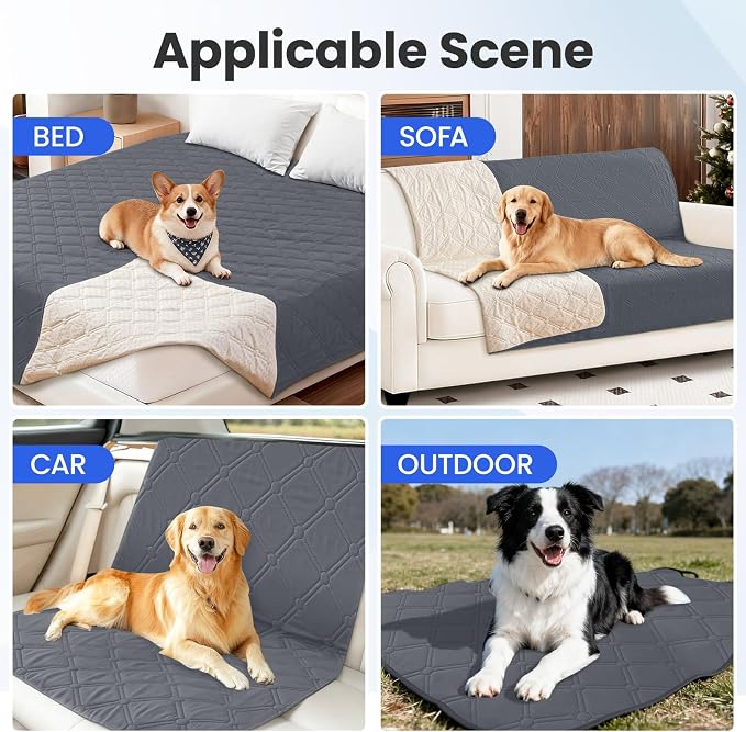 Waterproof Dog Blanket, Non-Slip Soft Pet Bed Cover, Couch Cover - Image 5